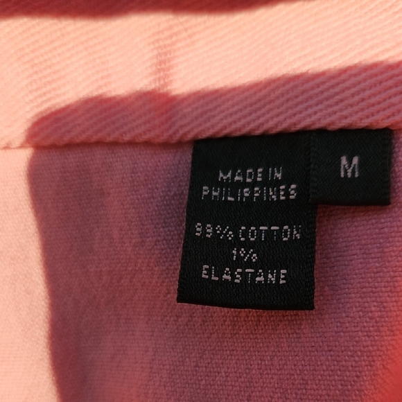 Lauren Jeans Co By Ralph Lauren Pink Denim Jacket with Gold Buttons Size Med - Picture 6 of 8